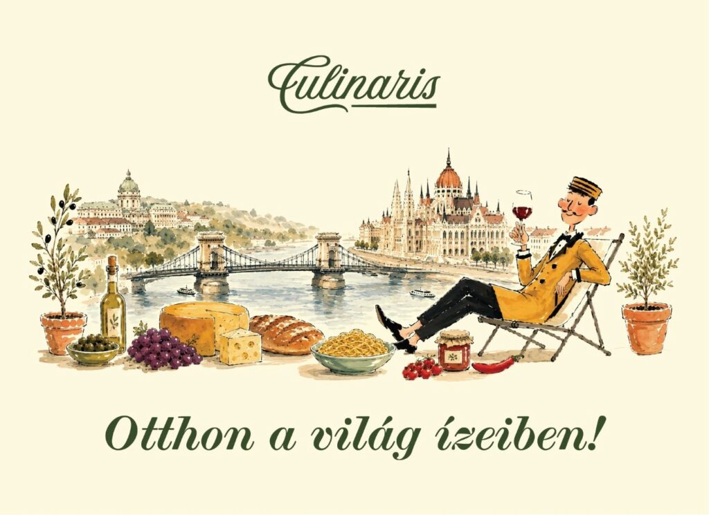 Az ajándékutalvány előlapja: Albert a Duna-parton